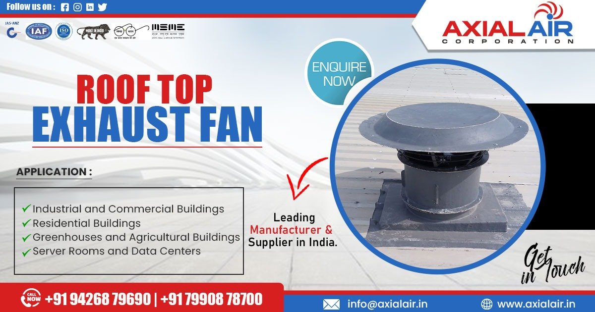 Roof Top Exhaust Fan Supplier in Chhattisgarh