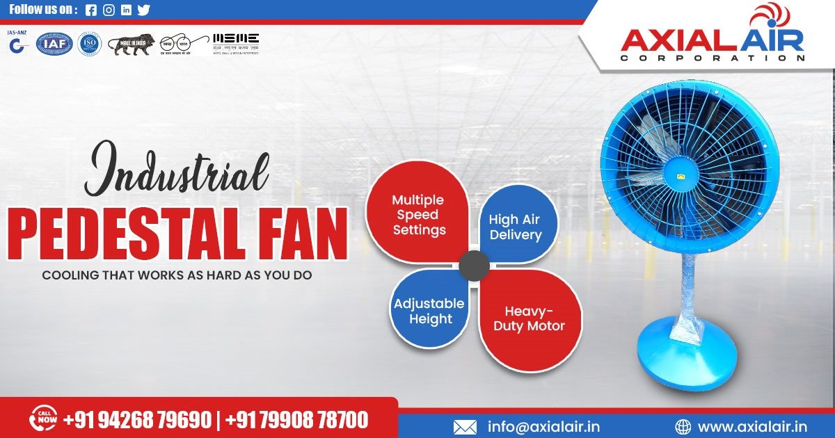 Industrial Pedestal Fan in Gandhidham