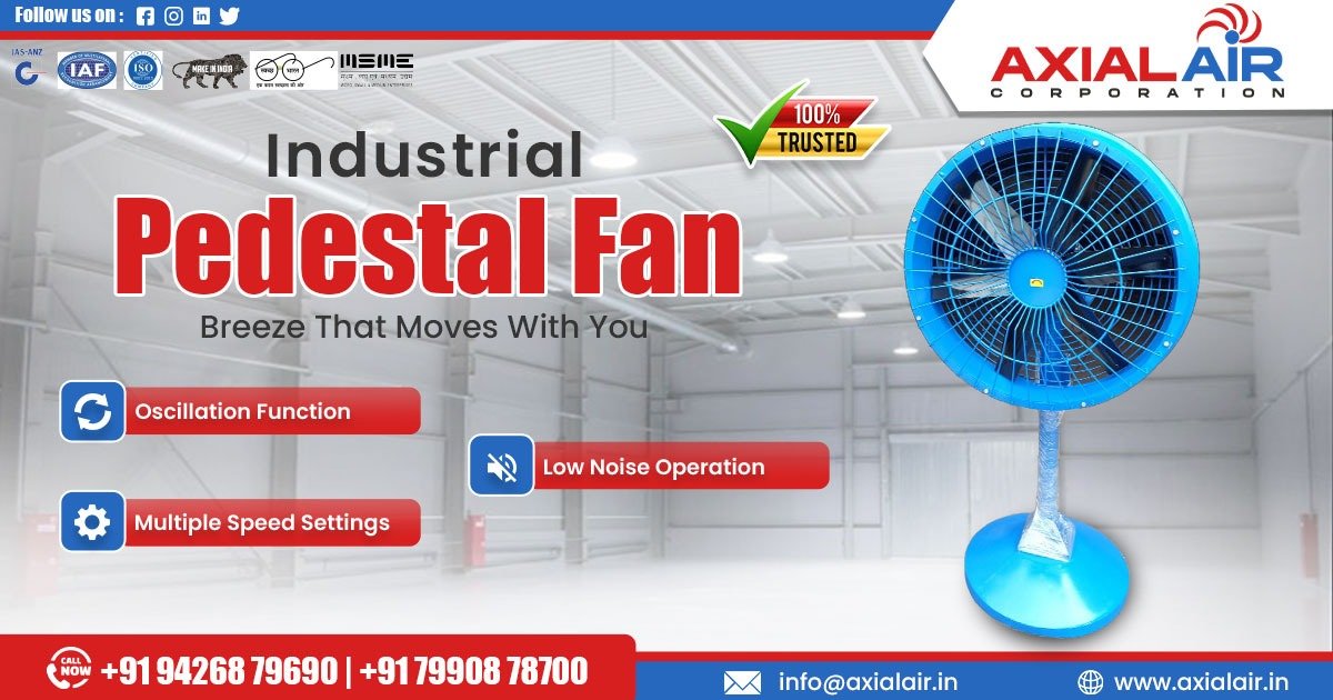 Industrial Pedestal Fan in Uttar Pradesh