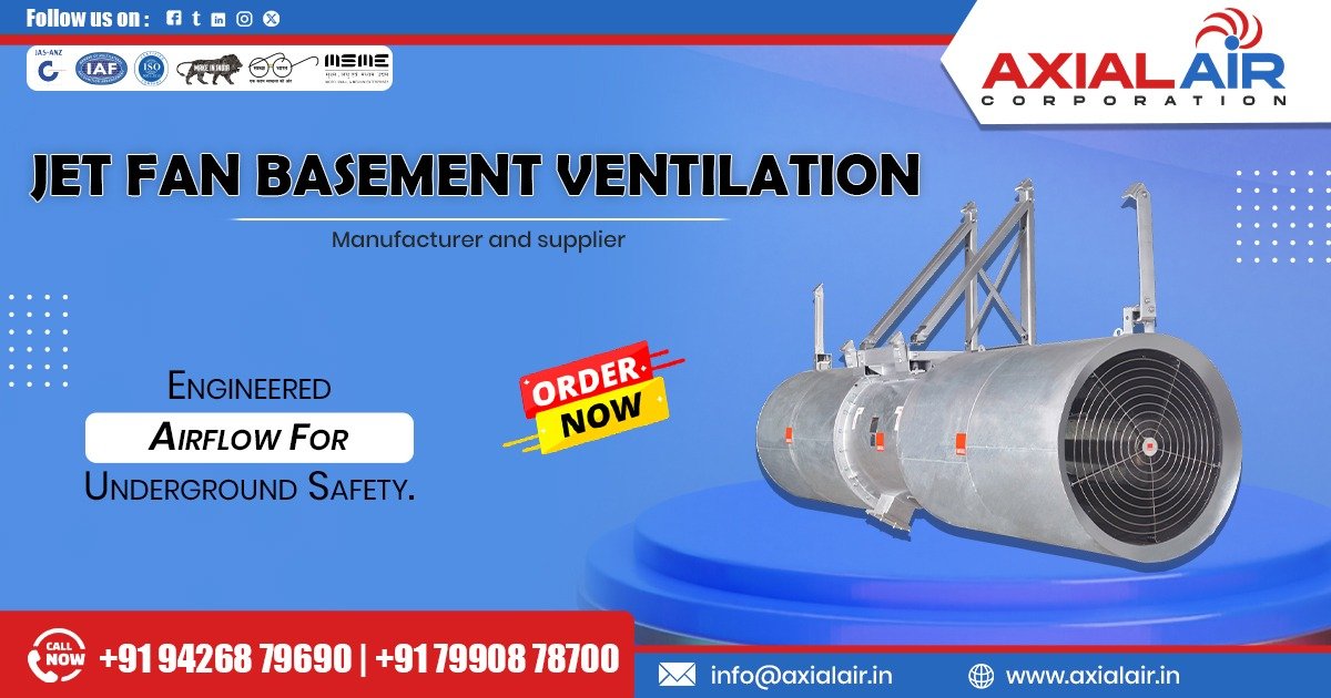 Jet Fan Basement Ventilation in Kolkata