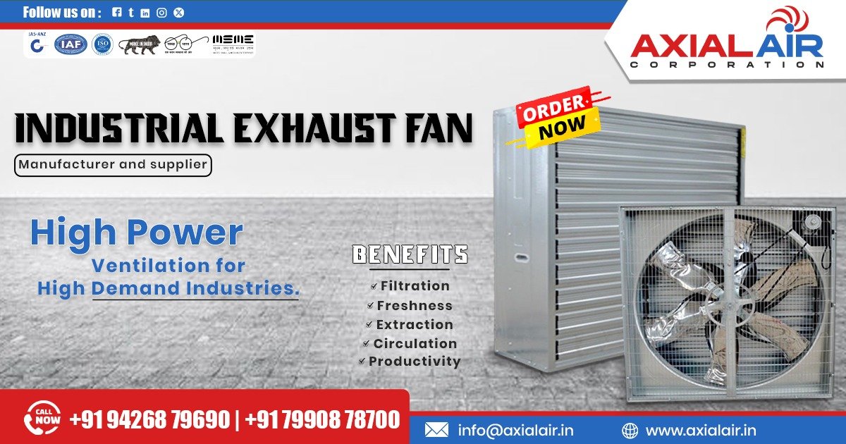 Supplier of Industrial Exhaust Fan in Raipur