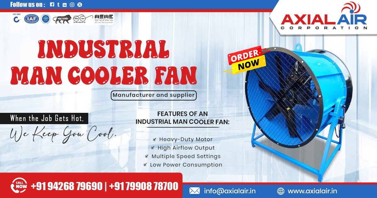 Industrial Man Cooler Fan Supplier in Raipur