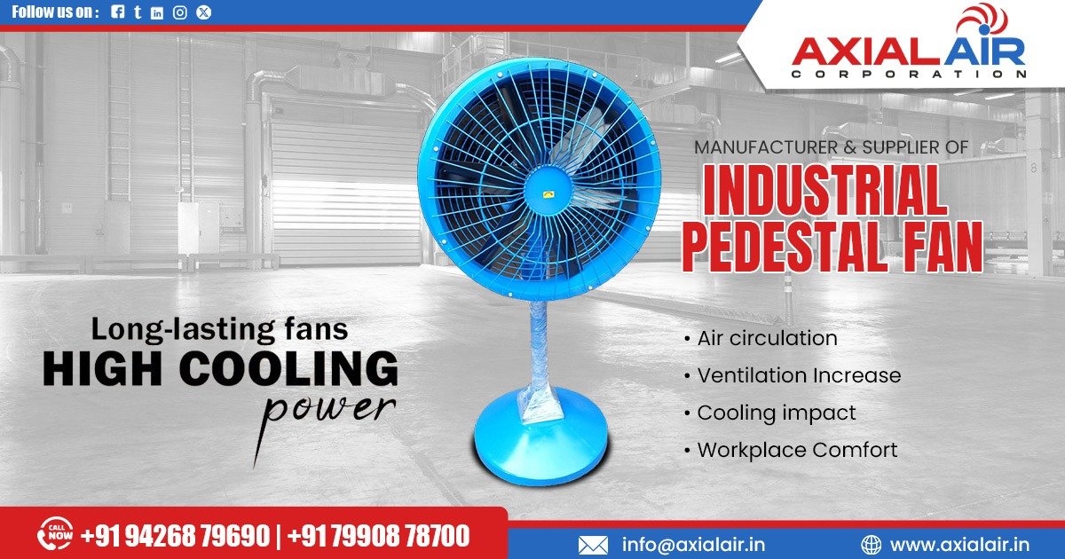 Industrial Pedestal Fan in Durg
