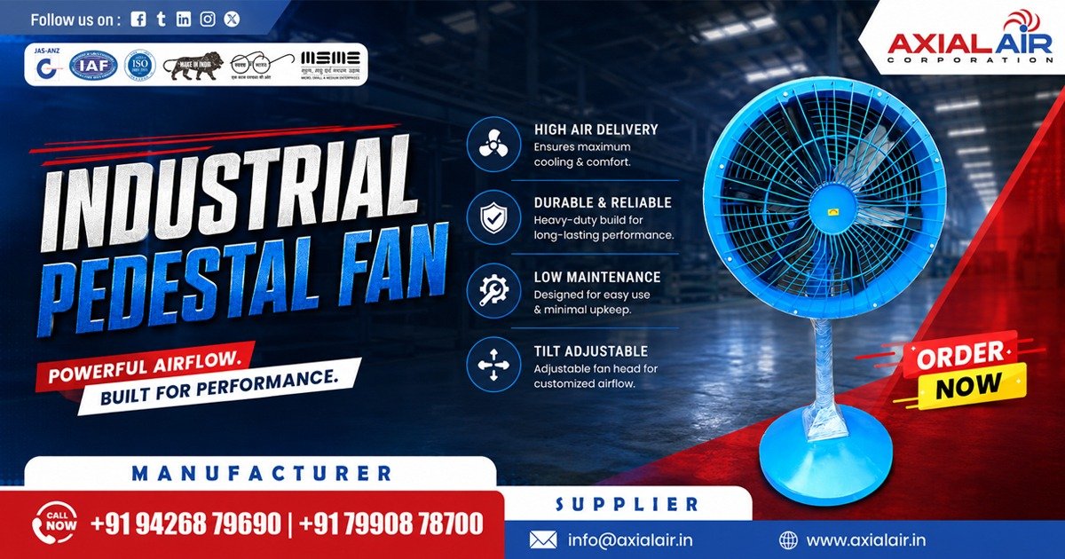 Top Industrial Pedestal Fan in Nashik