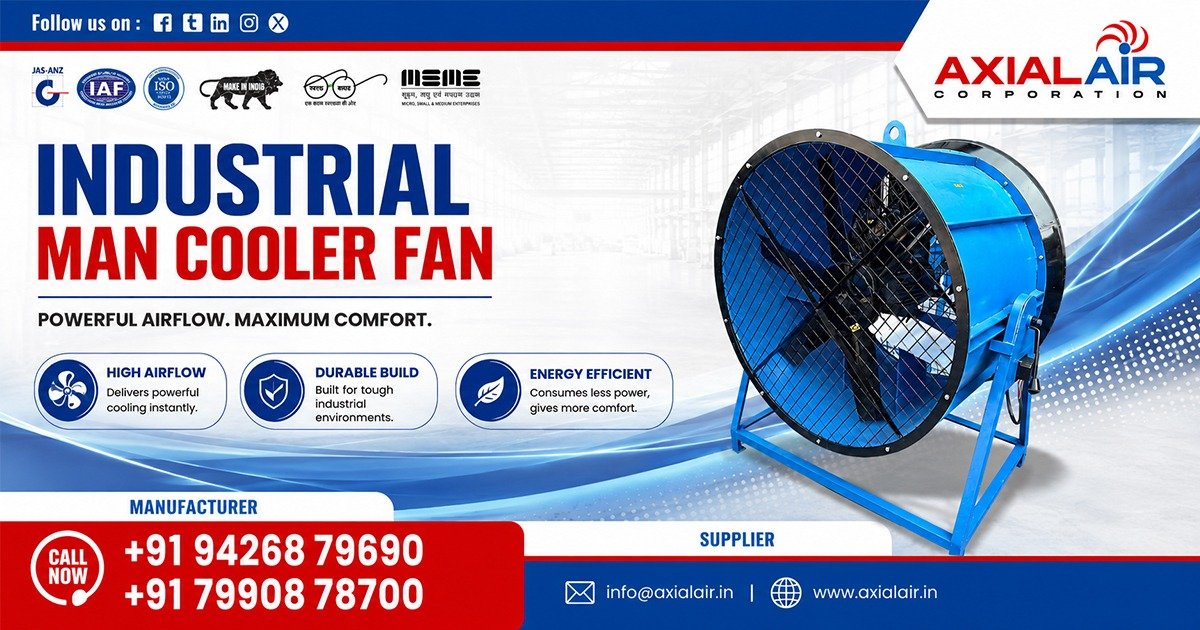 Industrial Man Cooler Fan in Ghaziabad